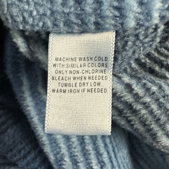 Covington Mens Medium Denim Button Up Shirt Fleece Lined Long Sleeve Made In UAE - Picture 5 of 5